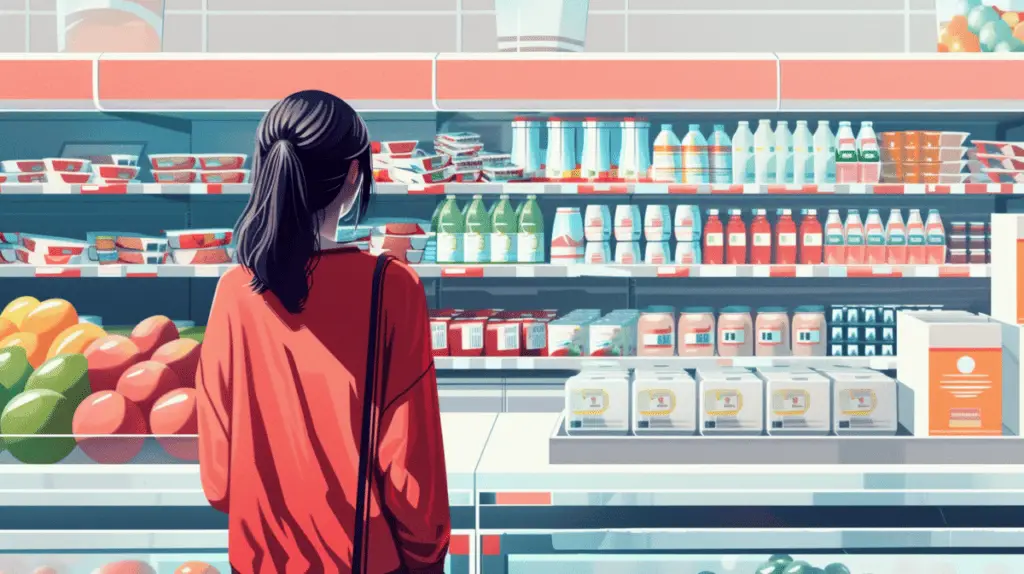 Supermarket Etiquette in a grocery store