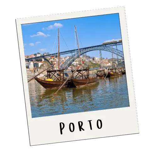 Polaroid Photo of the Portuguese city Porto