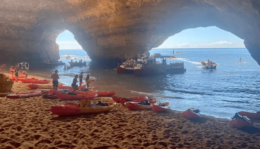 Benagil Cave Overcrowded With Boats